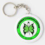 Non-Hodgkin's Lymphoma Survivor Butterfly Key Chains