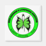 Non-Hodgkin's Lymphoma Survivor Butterfly Refrigerator Magnets