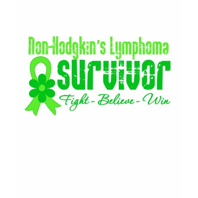 Non Hodgkins Lymphoma Survivor Flower Ribbon t shirts