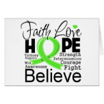 Non-Hodgkins Lymphoma Typographic Faith Love Hope cards