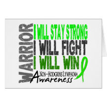Non-Hodgkins Lymphoma Warrior Card