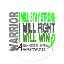 Non-Hodgkins Lymphoma Warrior Sticker