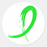 Non-Hodgkin's Lymphoma's Lime Green Ribbon A4 Stickers