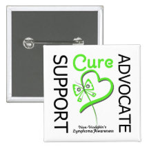 Non Hodgkins Lympoma Support Advocate Cure Pinback Button