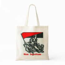 Non Servitum tote bag