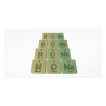 Nona  as Nitrogen Oxygen Sodium Personalized Photo Card
