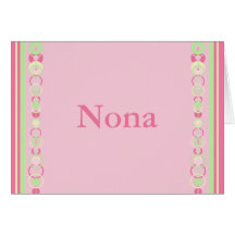 Nona Modern Circles Custom Name Card