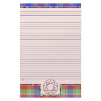 Nonagram Colorful Lined Stationary Stationery Paper