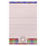 Nonagram Colorful Lined Stationary Stationery Paper