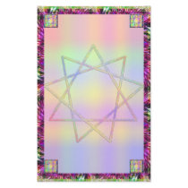 Nonagram Rainbow Stationary Custom Stationery