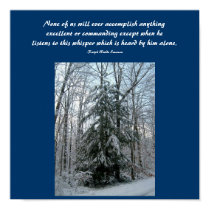 None of us will ever accomplish anything..Poster posters