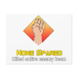 None Spared postcards