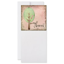 nonni heart tree pink rack card design