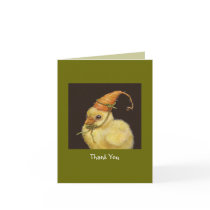 Nonnie the peep thank you notecard