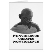 Nonviolence Black The MUSEUM Zazzle Gifts Greeting Card