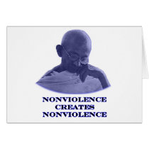 Nonviolence Blue The MUSEUM Zazzle Gifts Card