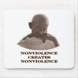 Nonviolence Brown The MUSEUM Zazzle Gifts Mouse Pads