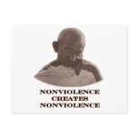 Nonviolence Brown The MUSEUM Zazzle Gifts Postcard
