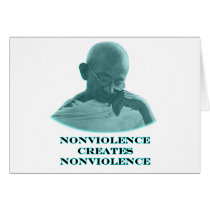 Nonviolence Cyan The MUSEUM Zazzle Gifts Cards