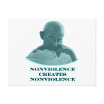 Nonviolence Cyan The MUSEUM Zazzle Gifts Post Cards