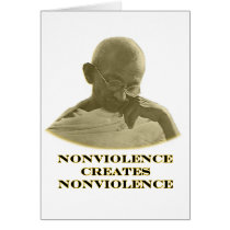 Nonviolence Gold The MUSEUM Zazzle Gifts Card