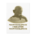 Nonviolence Gold The MUSEUM Zazzle Gifts Post Card