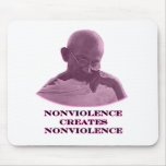 Nonviolence Magenta The MUSEUM Zazzle Gifts Mouse Pads