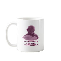 Nonviolence Magenta The MUSEUM Zazzle Gifts Coffee Mug