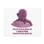Nonviolence Magenta The MUSEUM Zazzle Gifts Post Card