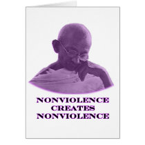 Nonviolence Purple The MUSEUM Zazzle Gifts Greeting Card