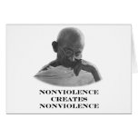 Nonviolence White The MUSEUM Zazzle Gifts Card