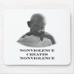 Nonviolence White The MUSEUM Zazzle Gifts Mousepad