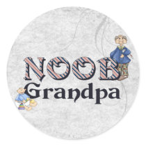 NooB Grandpa stickers by FamilyHumorShirts NooB Grandpa stickers