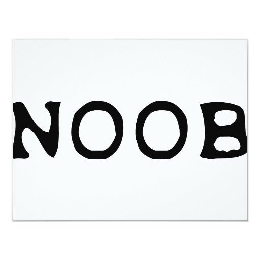 NOOB icon Card | Zazzle