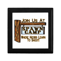 Noobs At Spawn Camp Keepsake Box
