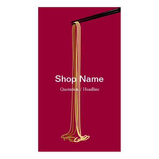 Noodle Shop Business Card
