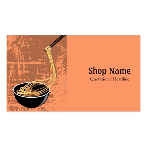 Noodle Shop Business Card (front side)