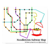 Noodles Underground Map posters