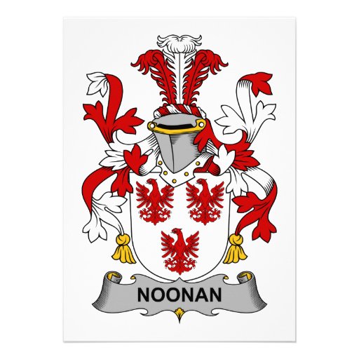 Noonan Family Crest Personalized Announcements