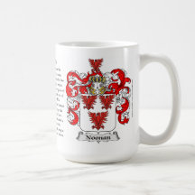 Noonan, the Origin, the Meaning and the Crest Coffee Mugs