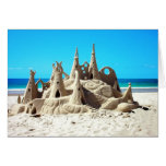 Noosa Beach Sandcastle Card