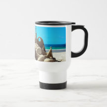 Noosa Beach Sandcastle Travel Mug