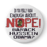 Nope Anti Obama Button