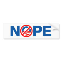 NOPE BUMPER STICKER