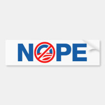 NOPE BUMPER STICKER