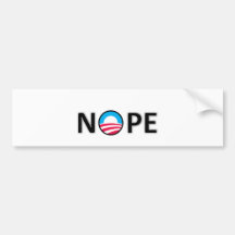 nope bumper stickers