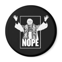 NOPE REFRIGERATOR MAGNET