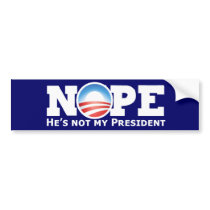 Nope nobama bumper stickers by BoogieMonst Nope nobama bumper stickers
