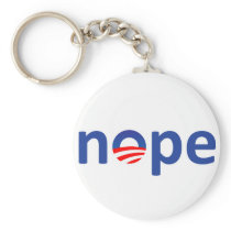 Nope Obama Keychain