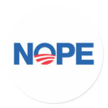 Nope Obama Stickers
